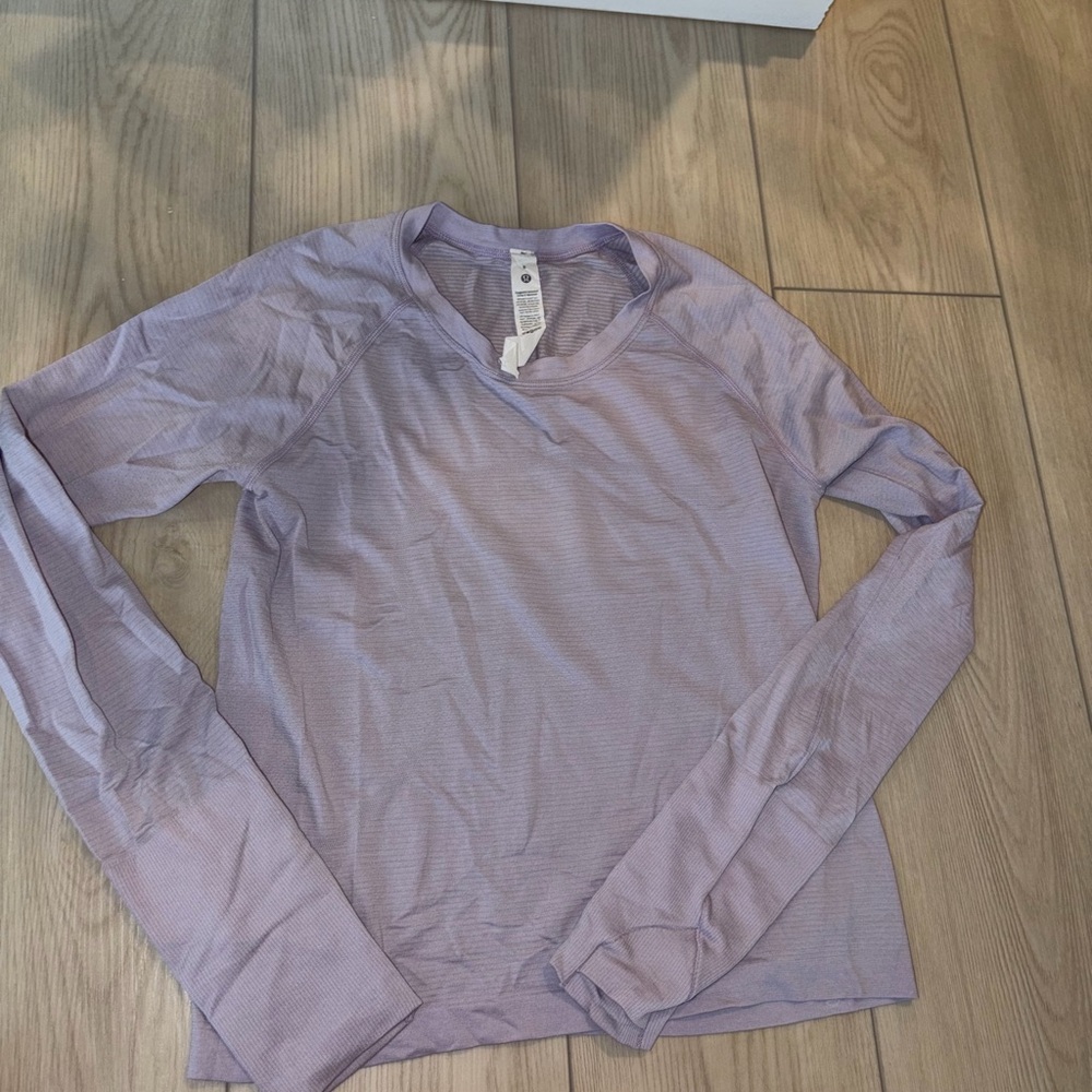 lululemon athletica Light Purple Long Sleeve Top
